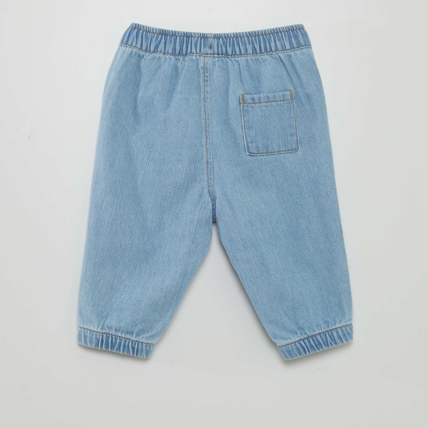 Denim paperbag trousers BLUE