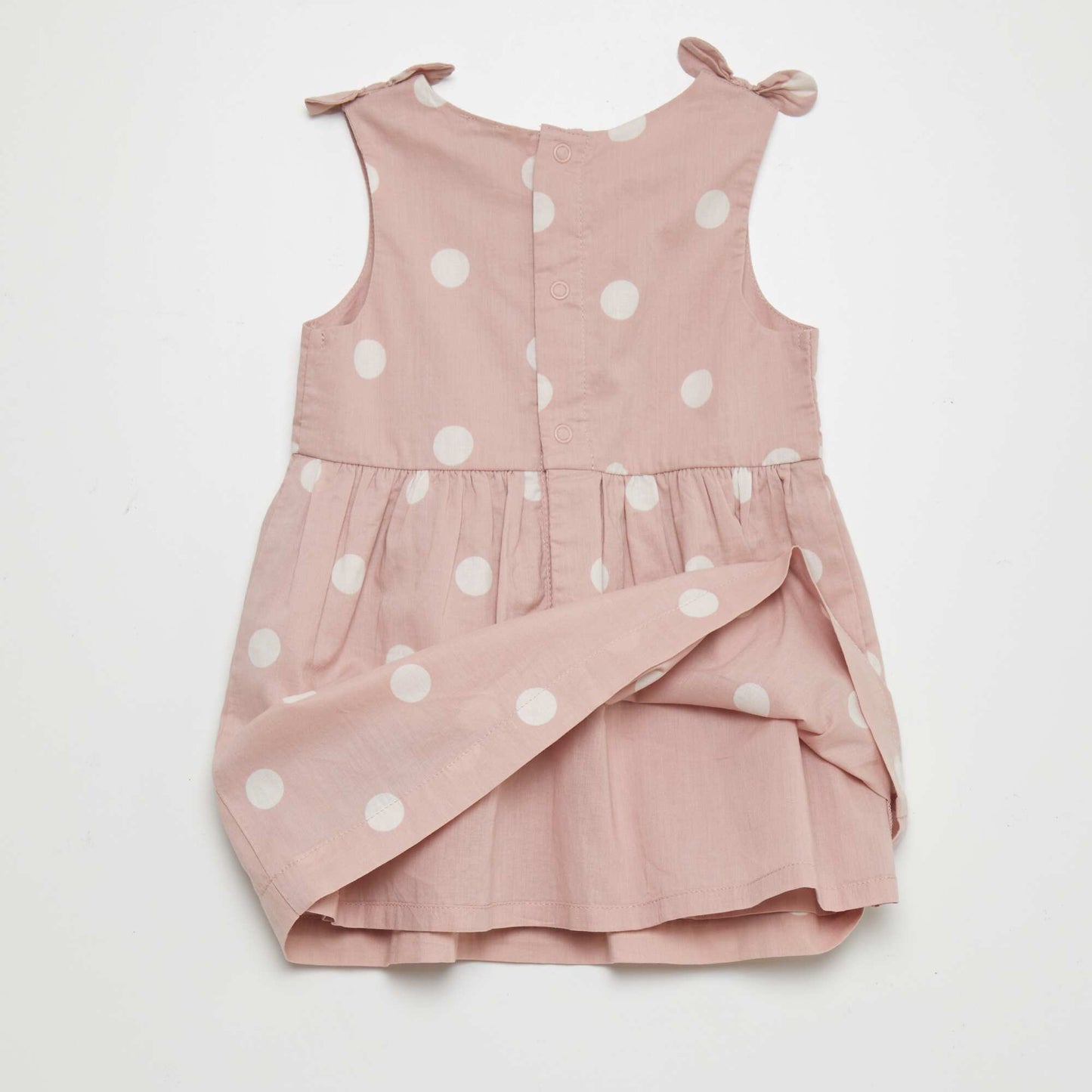 Sleeveless patterned dress PINK