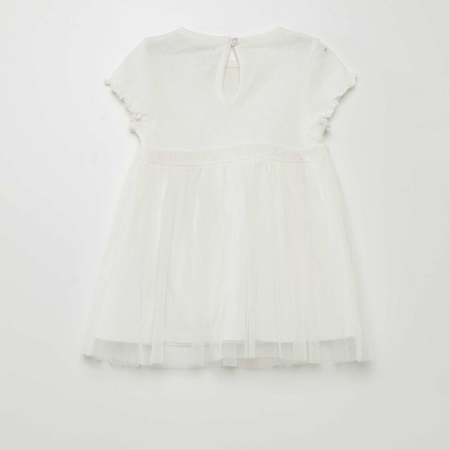 Lightweight tulle dress WHITE