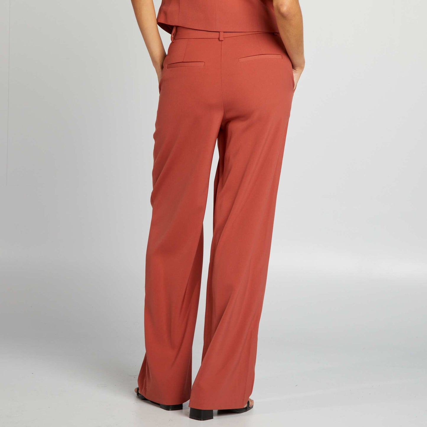 Flowing tailored trousers RED