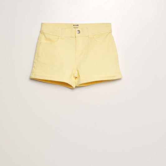 Twill shorts YELLOW