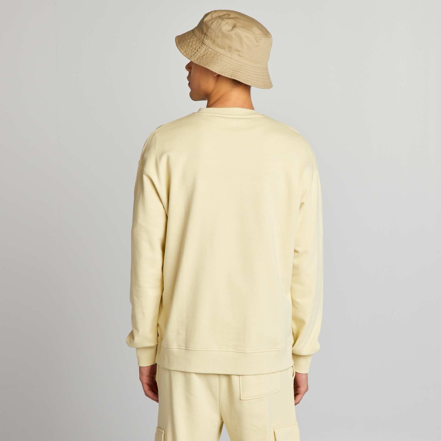 Fleece sweatshirt BEIGE