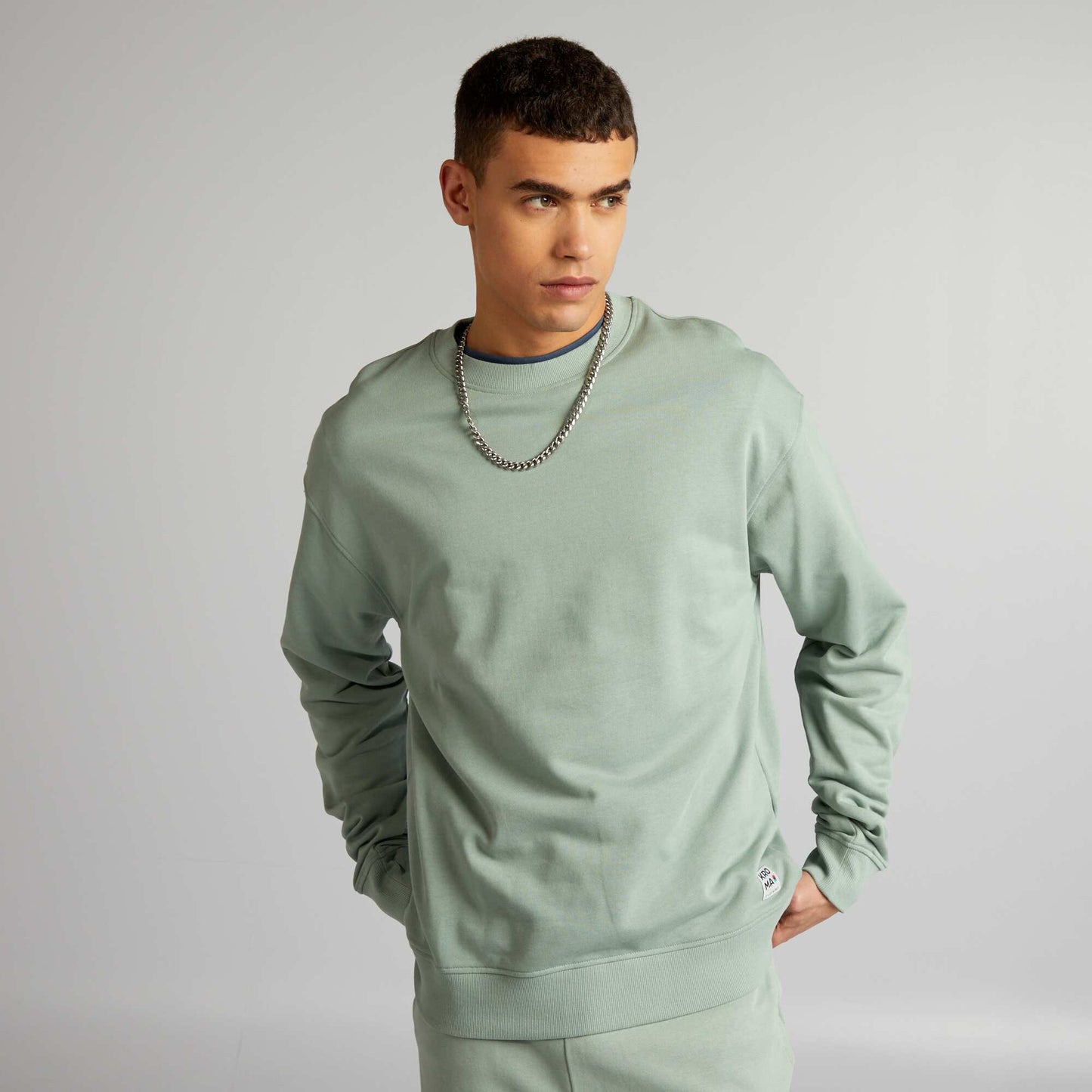 Fleece sweatshirt GREEN