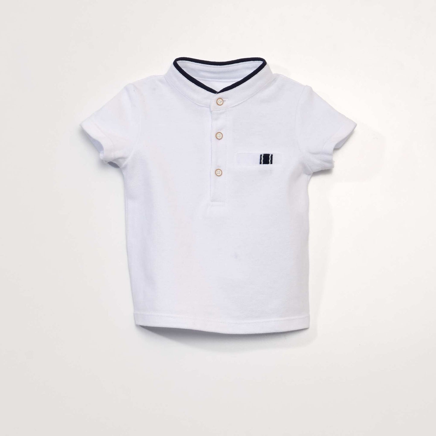 Two-piece set - Polo-style T-shirt + twill shorts BEIGE