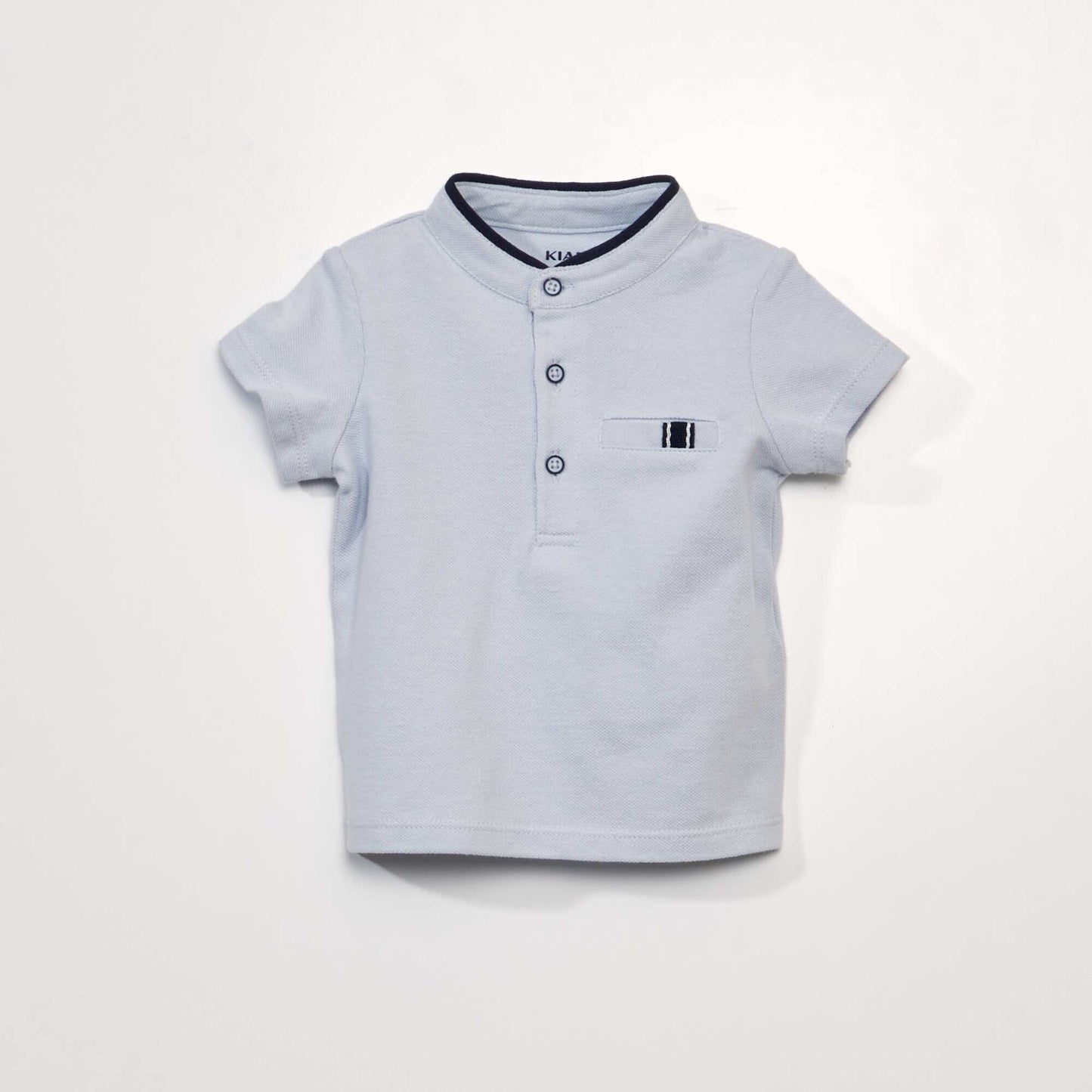 Two-piece set - Polo-style T-shirt + twill shorts BLUE