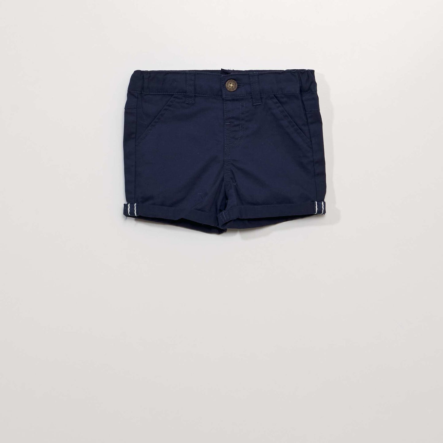 Two-piece set - Polo-style T-shirt + twill shorts BLUE