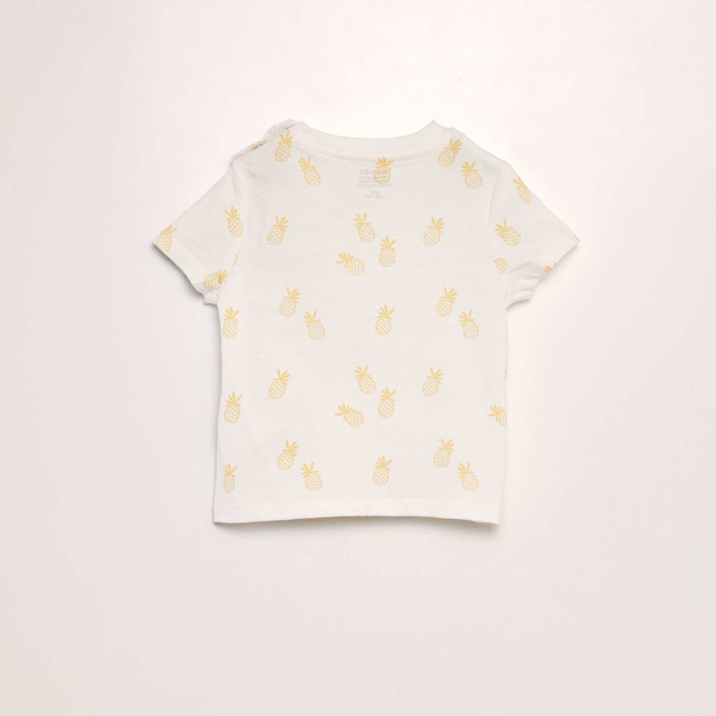 Printed T-shirt with pocket WHITE