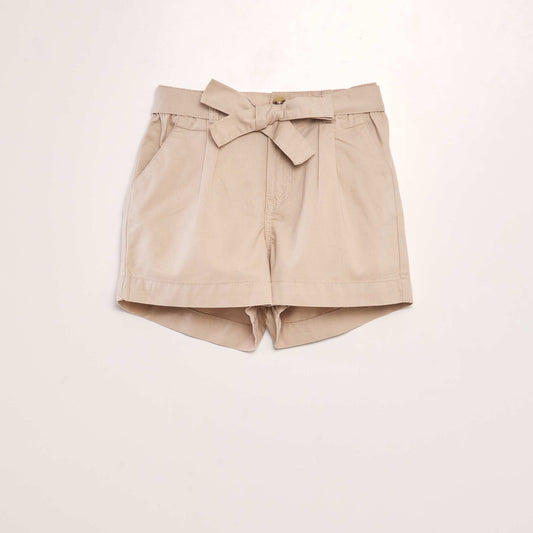 Poplin shorts BEIGE