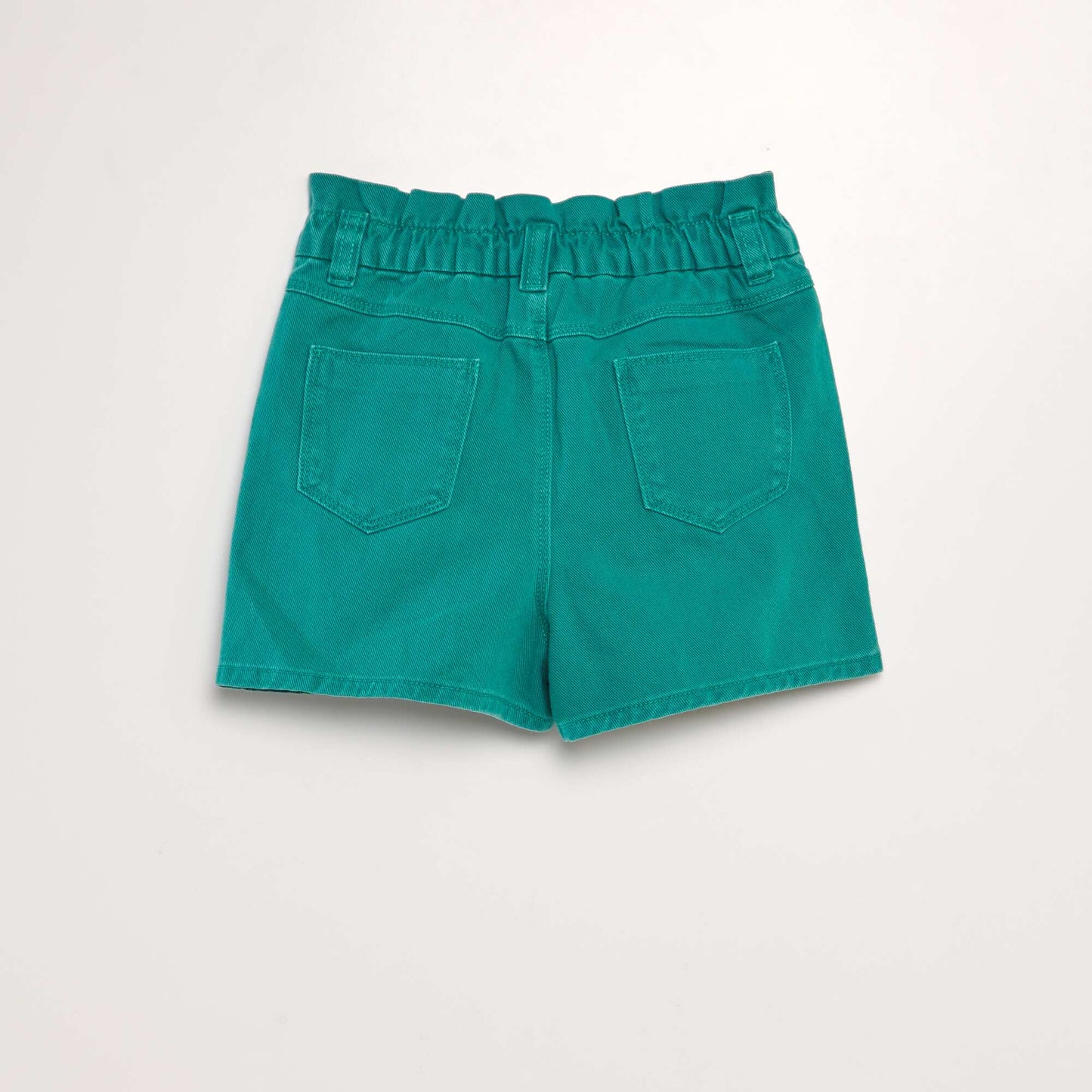 Colourful denim shorts GREEN