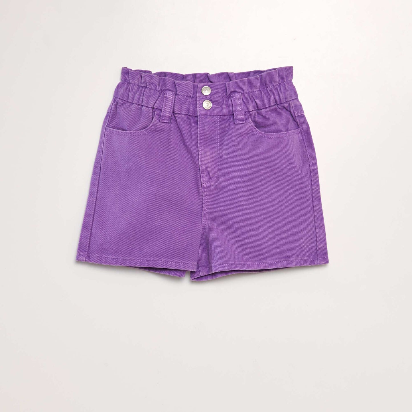 Colourful denim shorts PURPLE