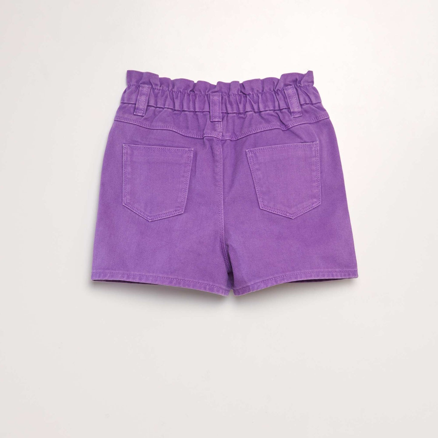 Colourful denim shorts PURPLE