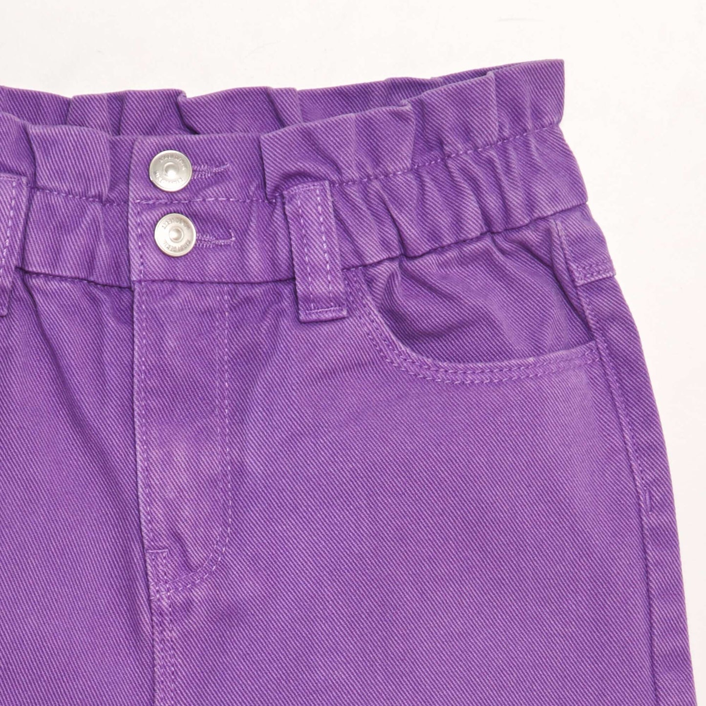 Colourful denim shorts PURPLE