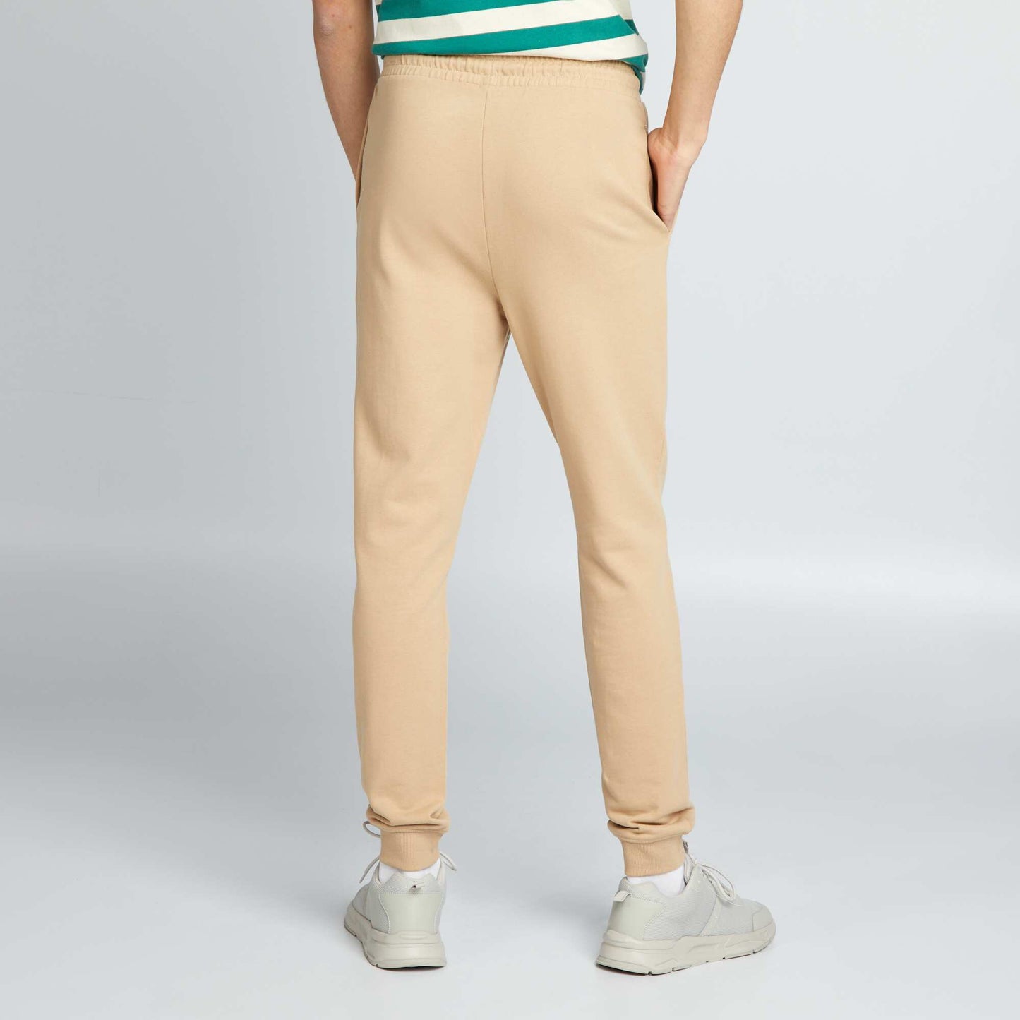 Basic plain joggers BEIGE