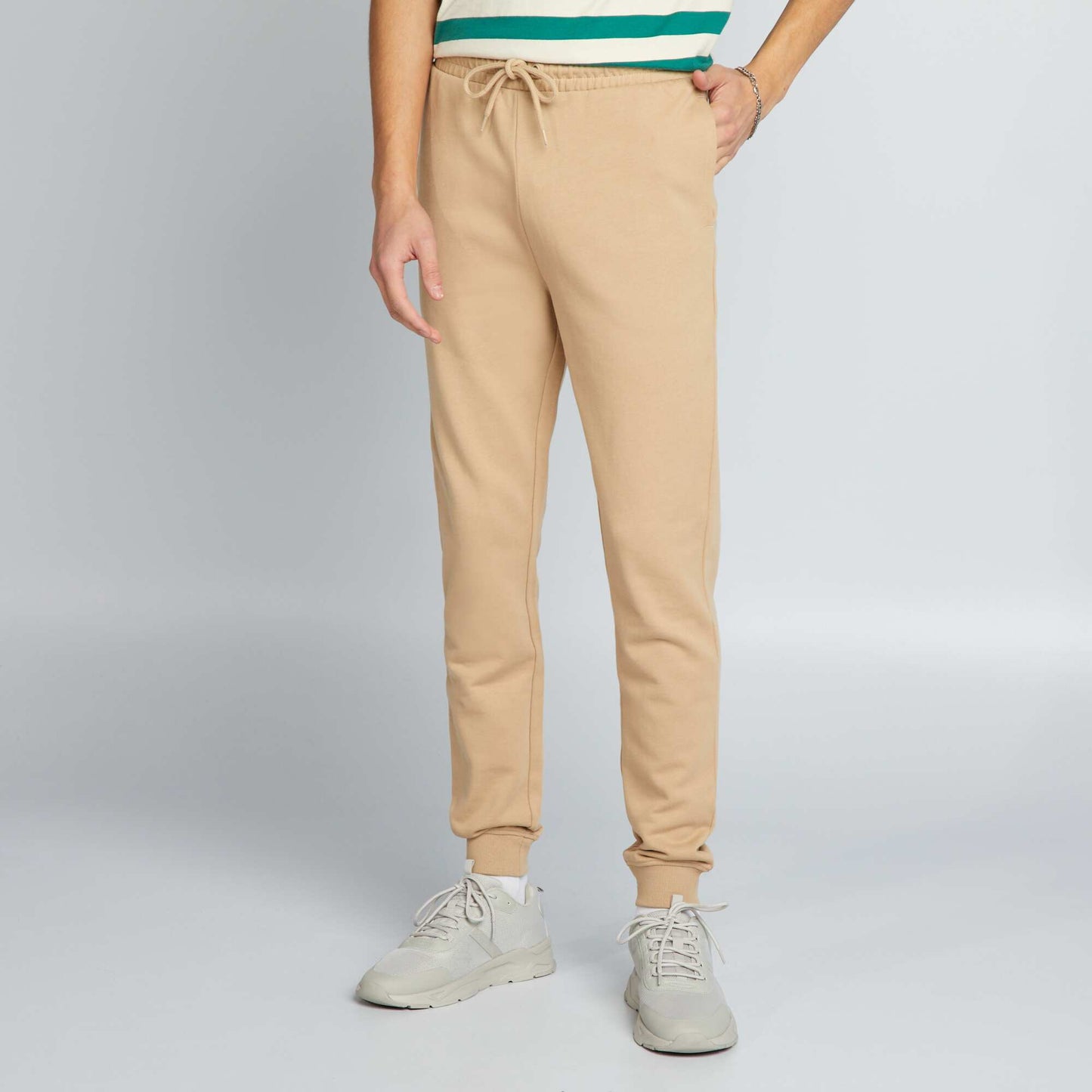 Basic plain joggers BEIGE