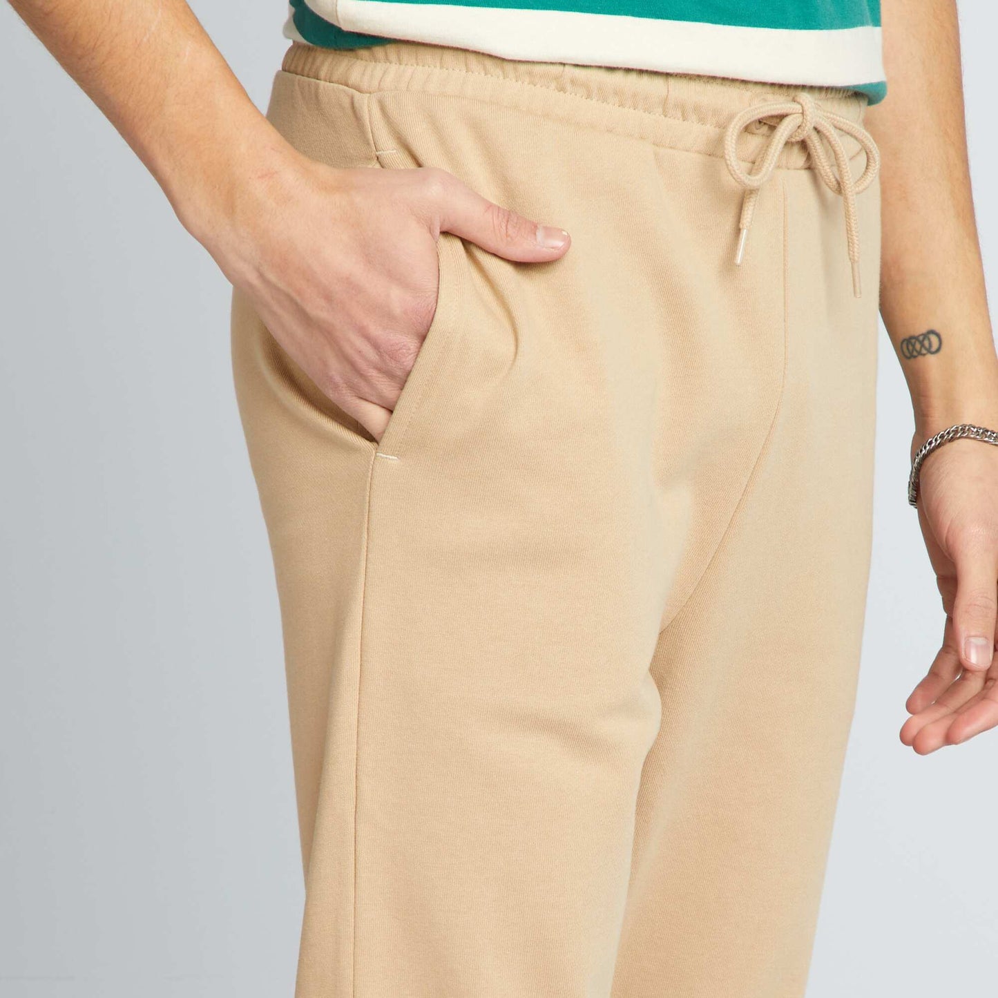 Basic plain joggers BEIGE