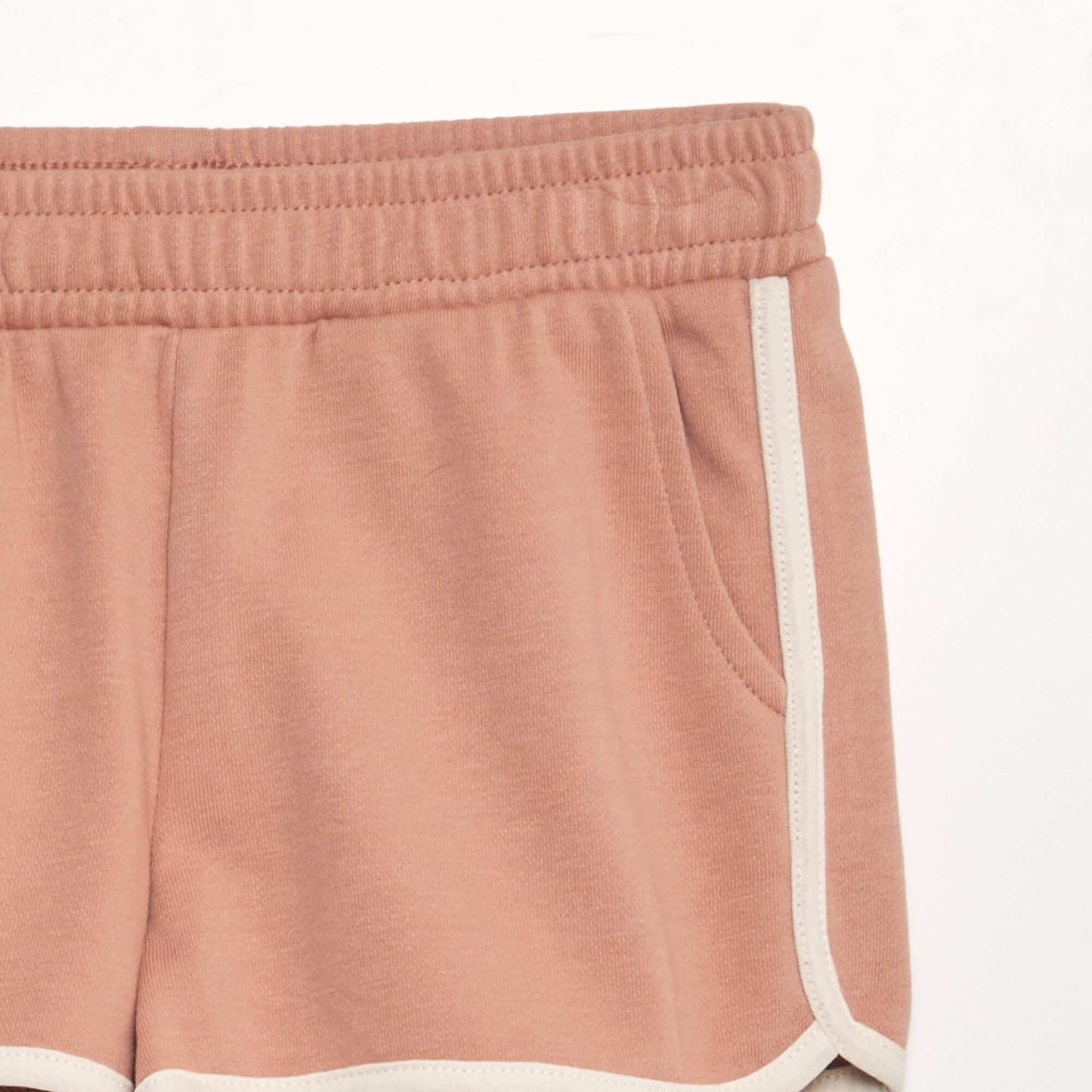 Lightweight sweatshirt fabric shorts pink