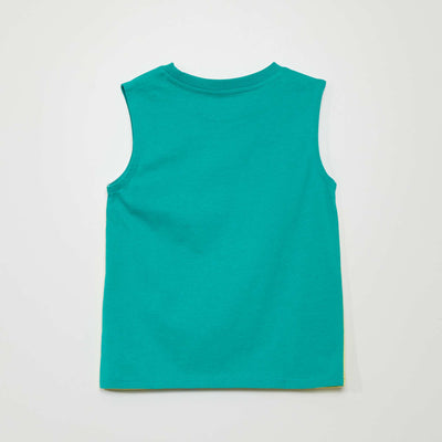 سترة علوية ثلاثية الألوان باللون الأصفر