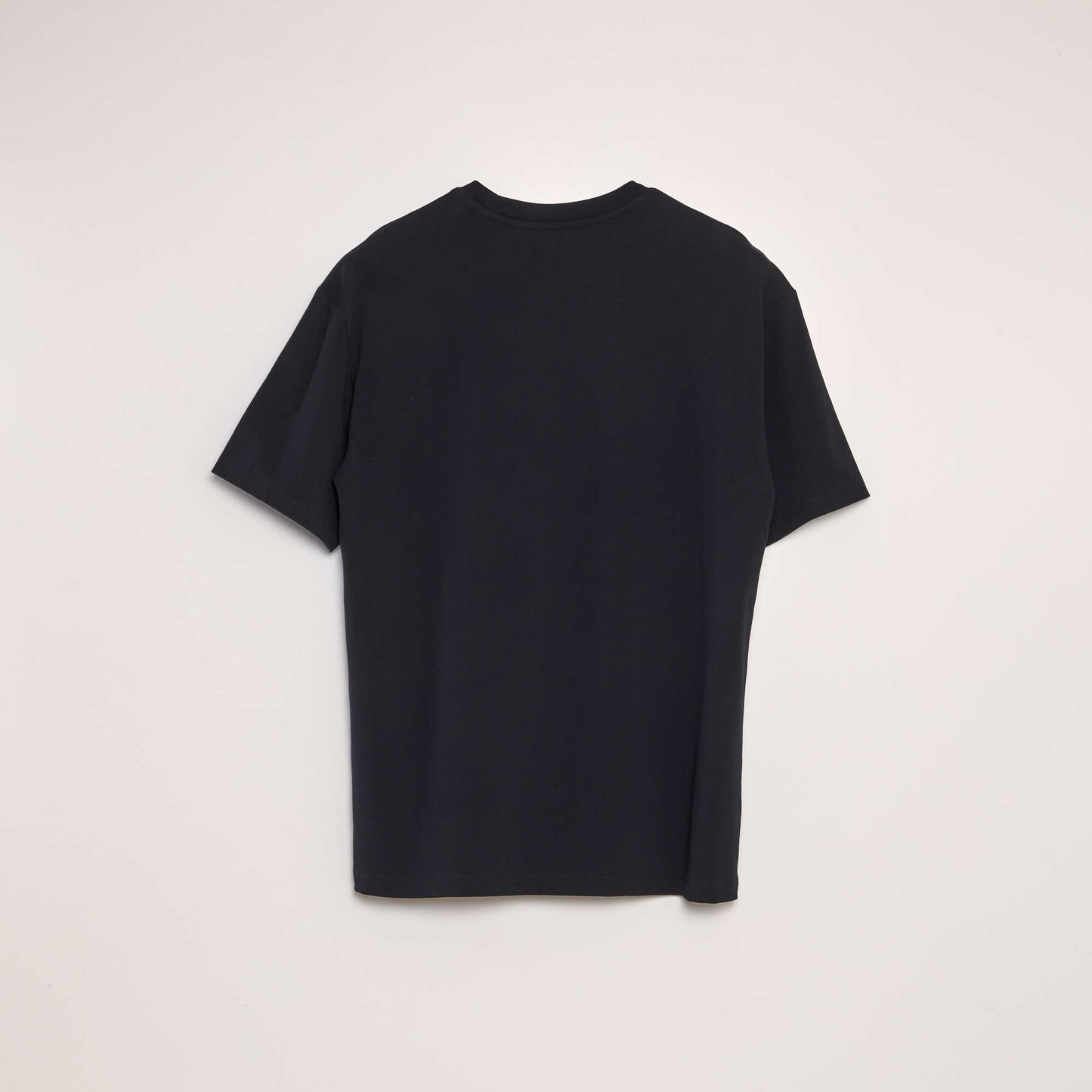 Plain cotton T-shirt black