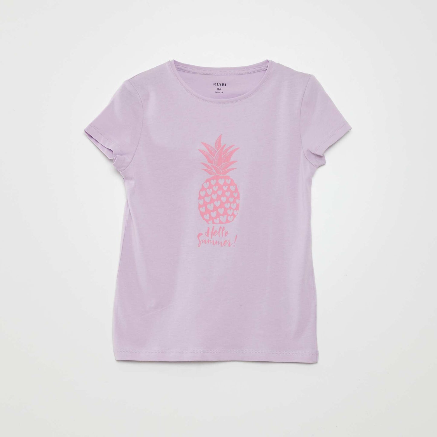 Short-sleeved printed T-shirt PURPLE