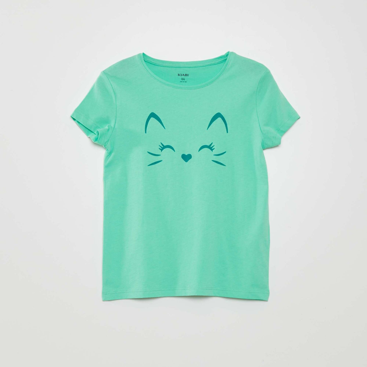 Short-sleeved printed T-shirt GREEN