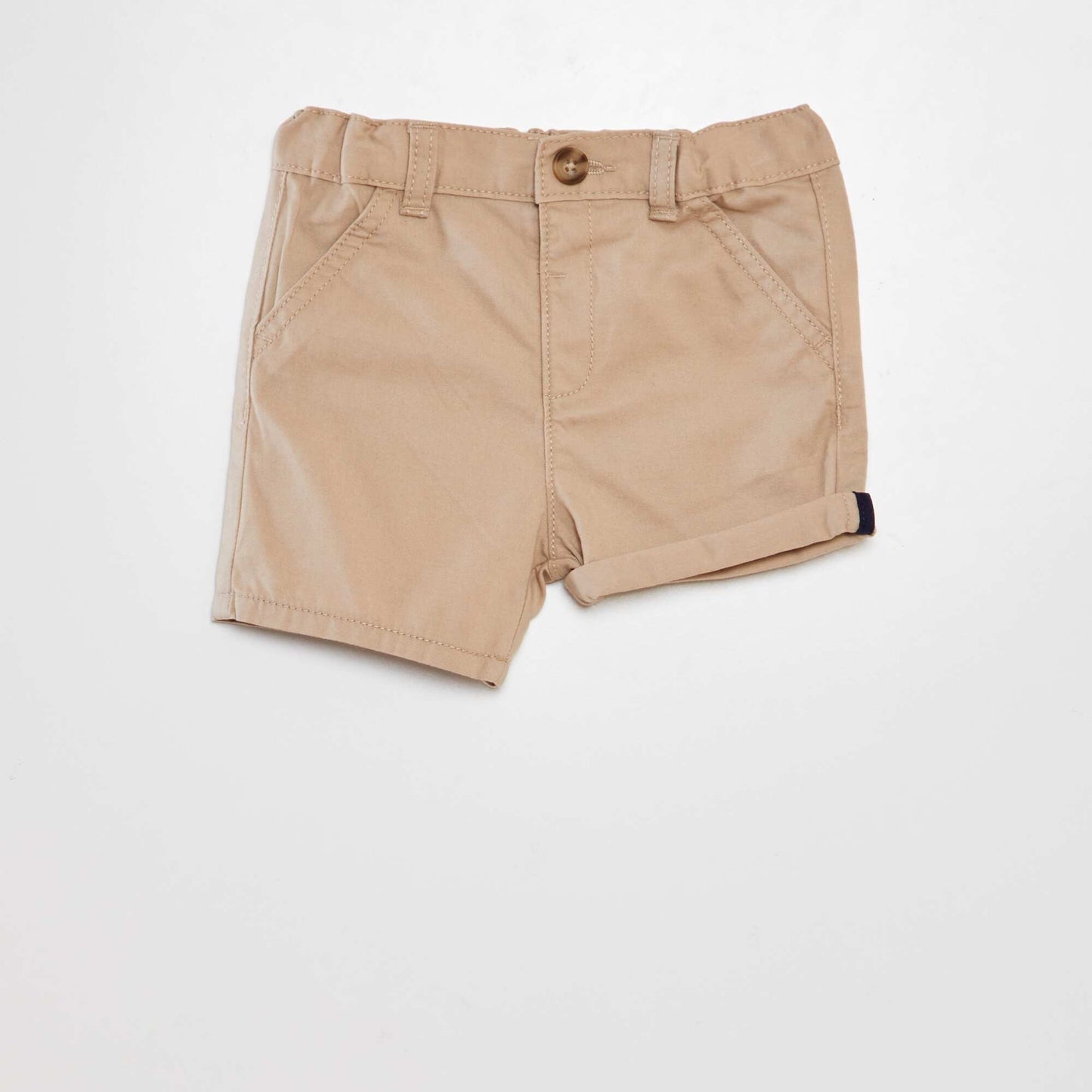 Twill chino shorts BEIGE