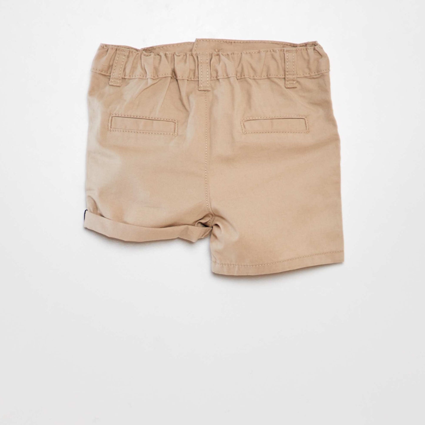 Twill chino shorts BEIGE