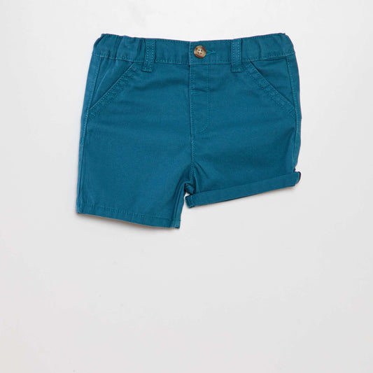 Twill chino shorts BLUE