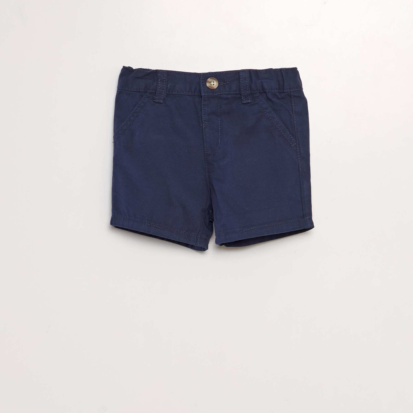 Twill chino shorts DARK BLUE