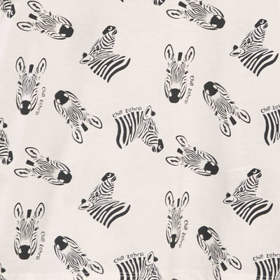 Printed jersey knit T-shirt BEIGE