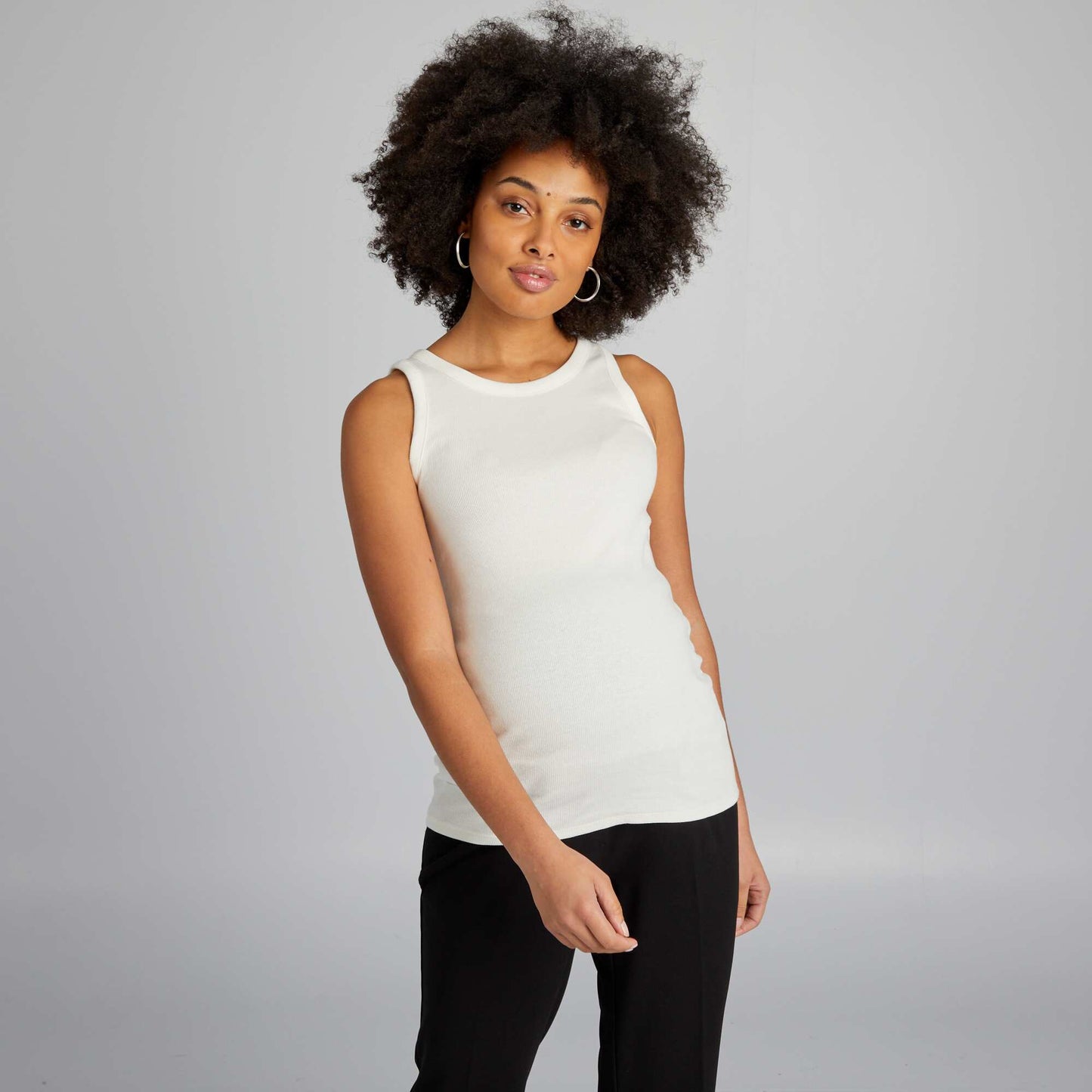 Maternity vest top WHITE