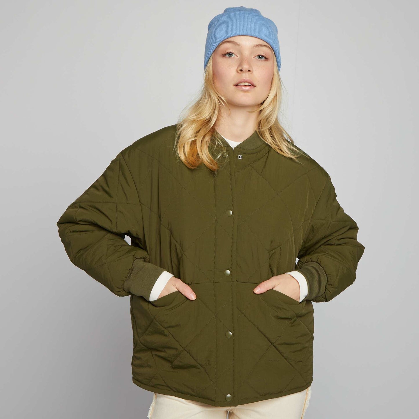 Quilted jacket KHAKI