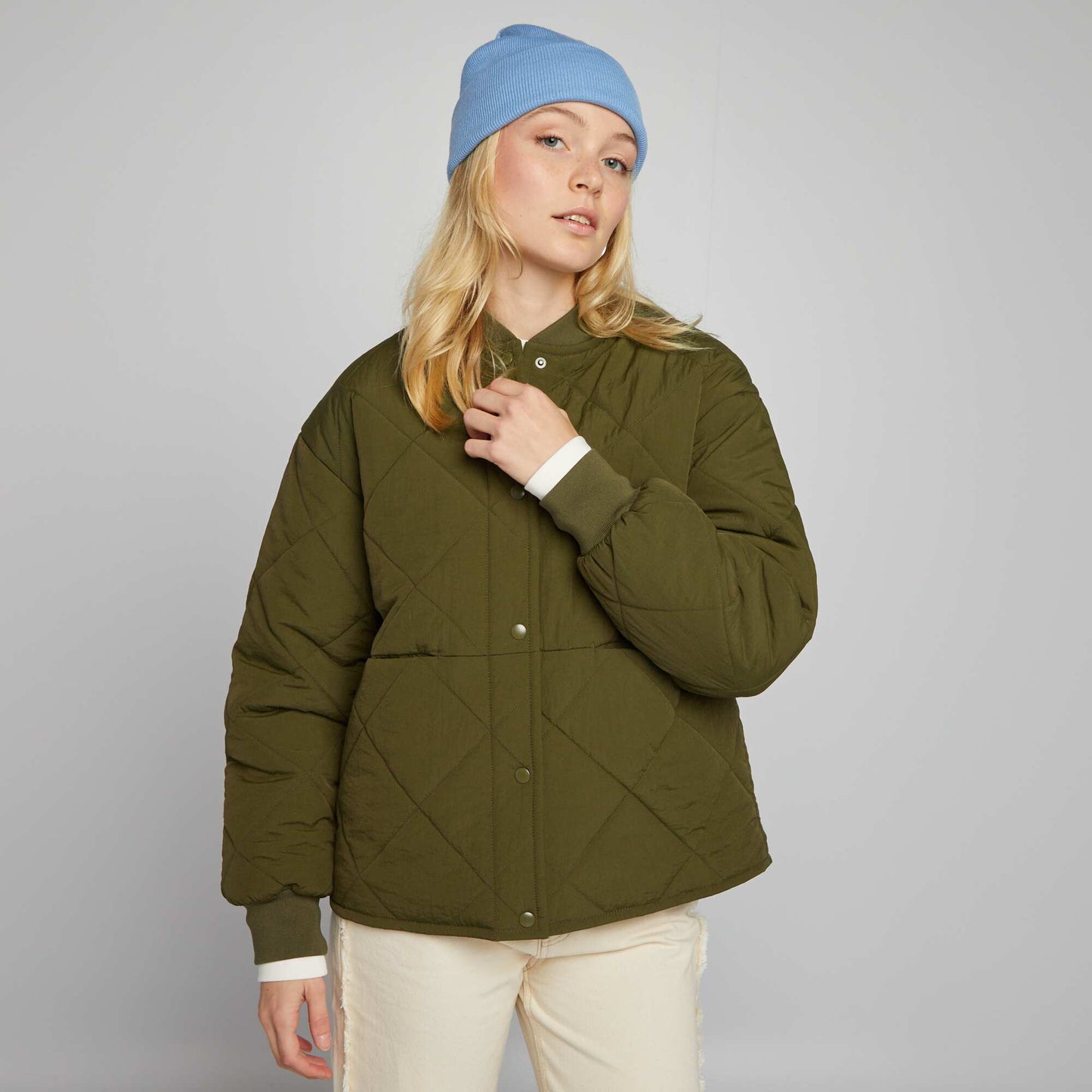 Quilted jacket KHAKI