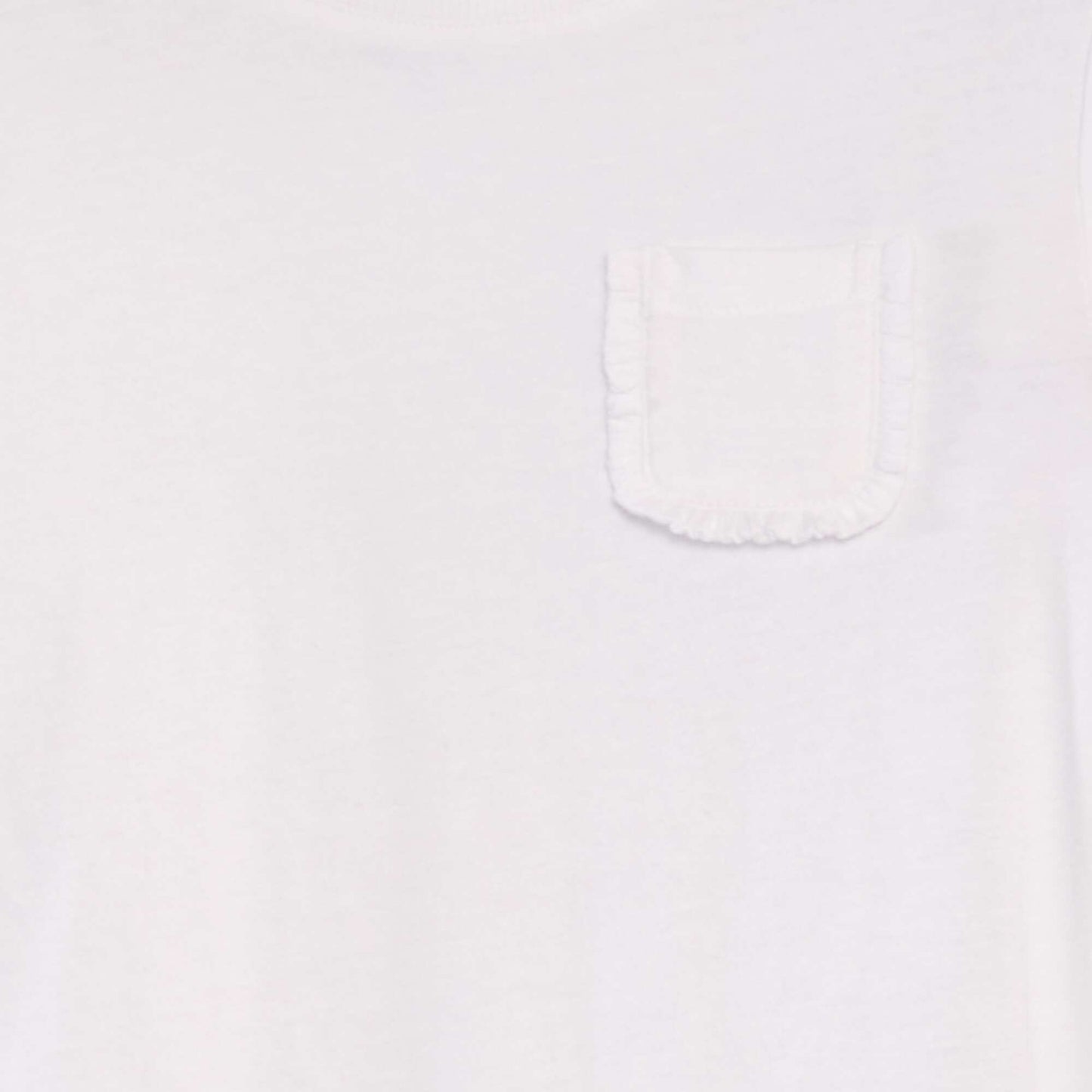 Plain T-shirt with pocket white