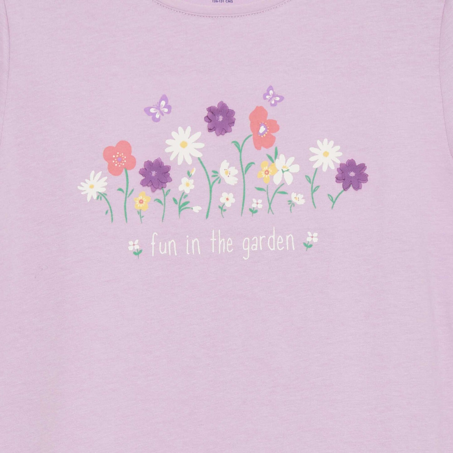 Round neck cotton T-shirt PURPLE