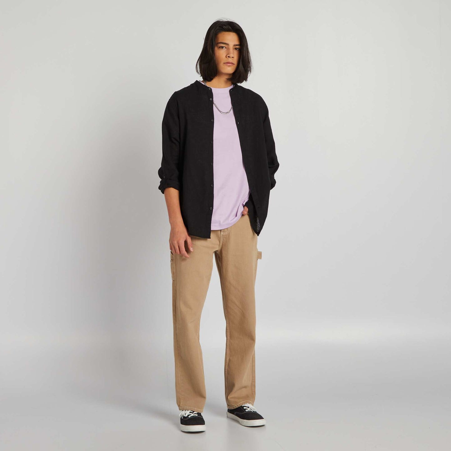 Linen shirt black