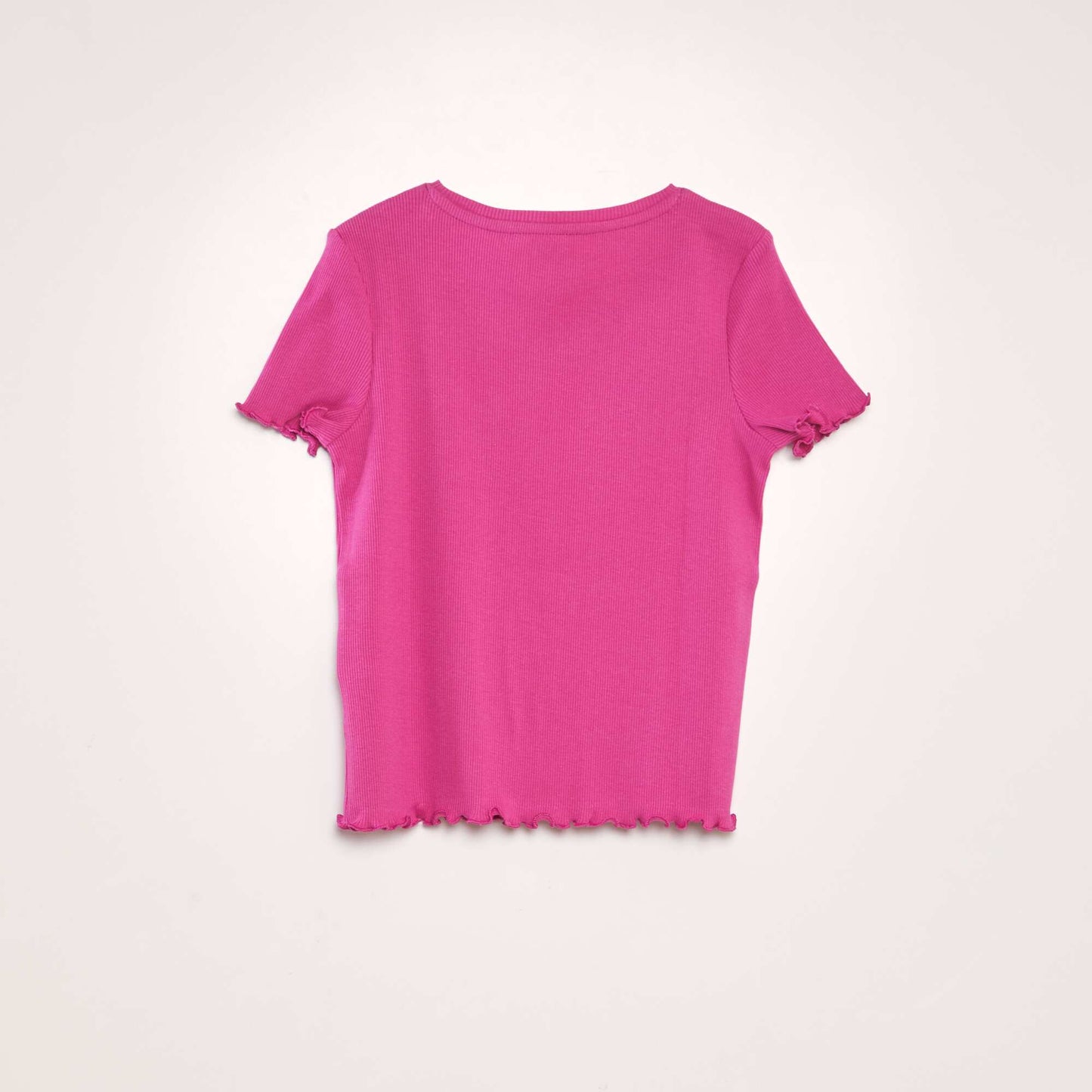 Ribbed T-shirt PINK