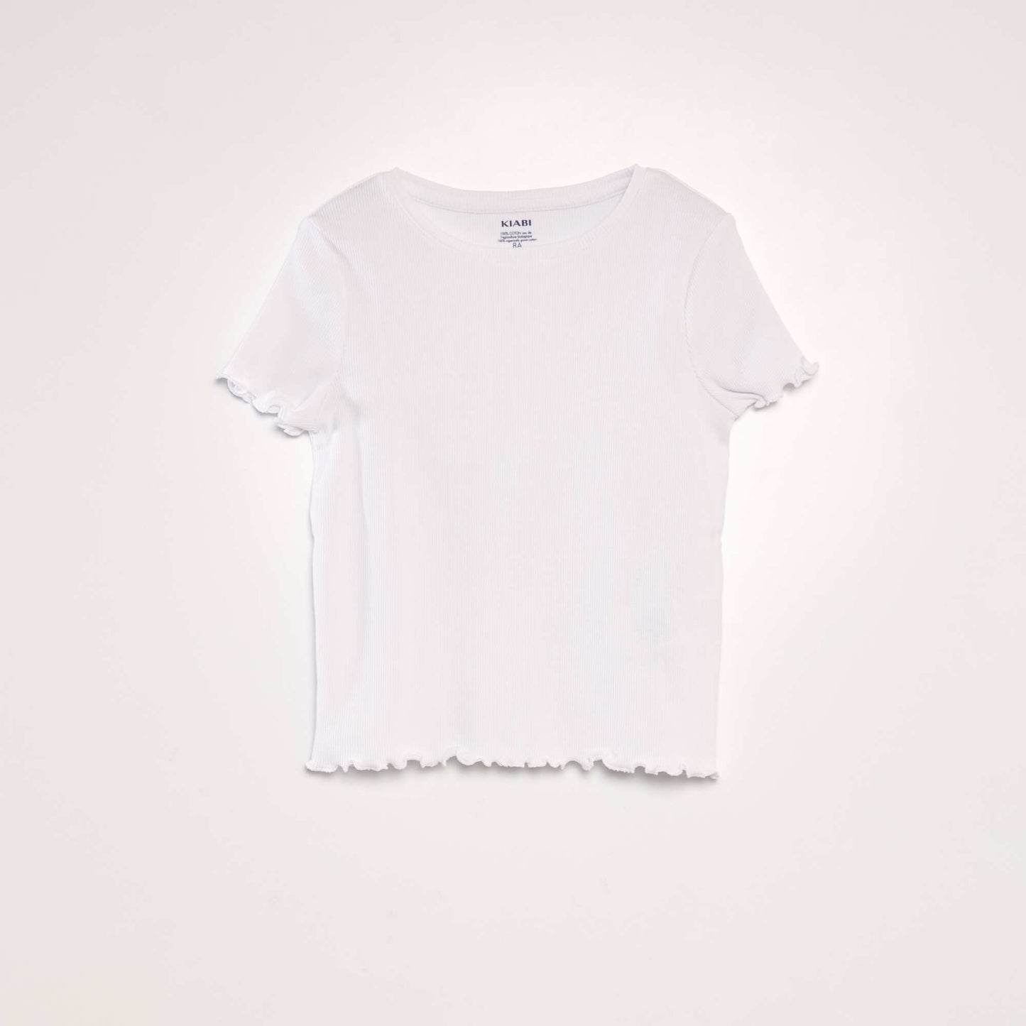 Ribbed T-shirt WHITE