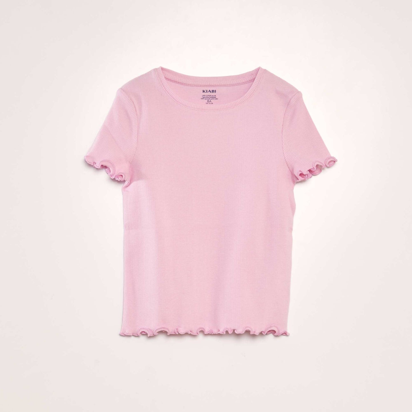 Ribbed T-shirt PINK