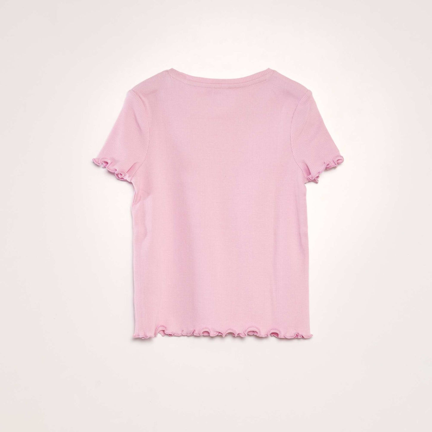 Ribbed T-shirt PINK