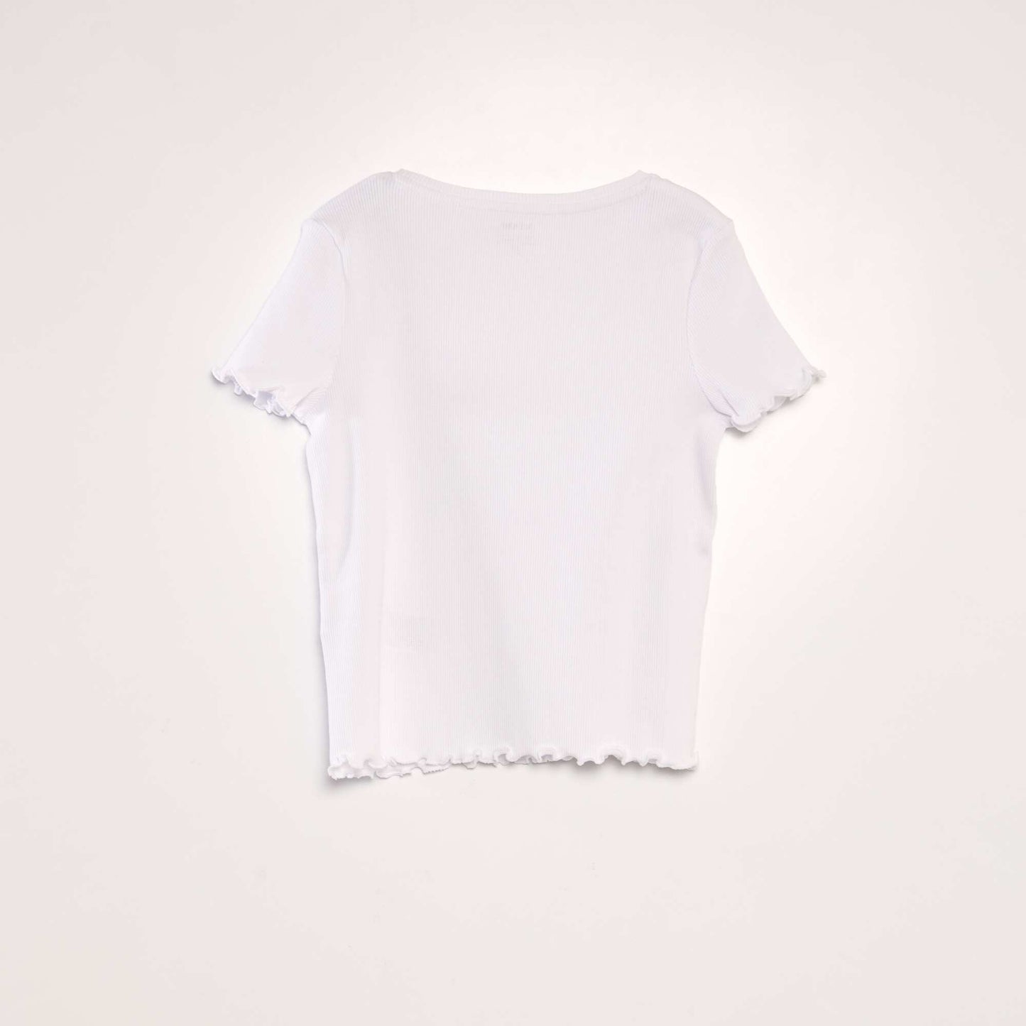 Ribbed T-shirt white