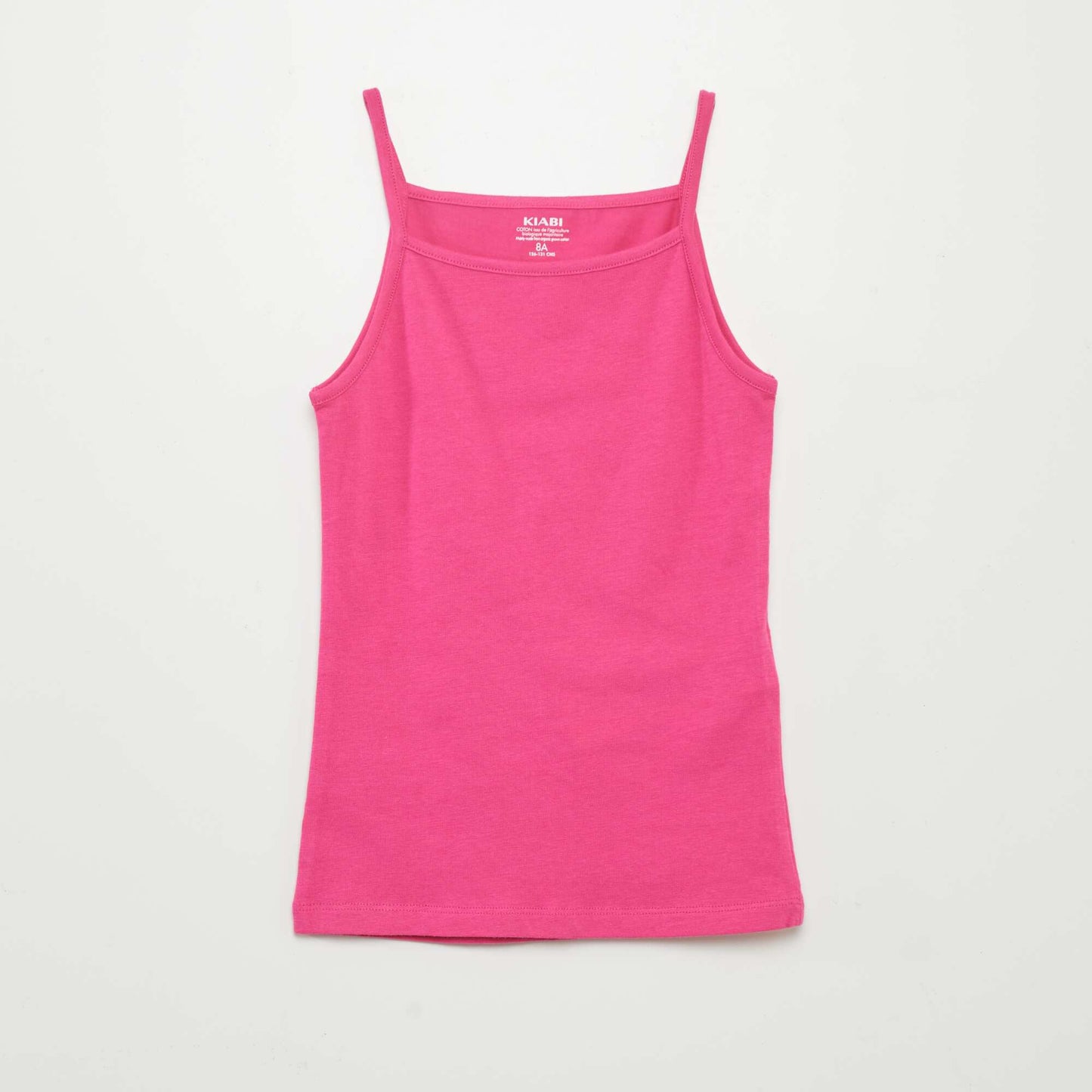 Pack of 2 plain vest tops PINK