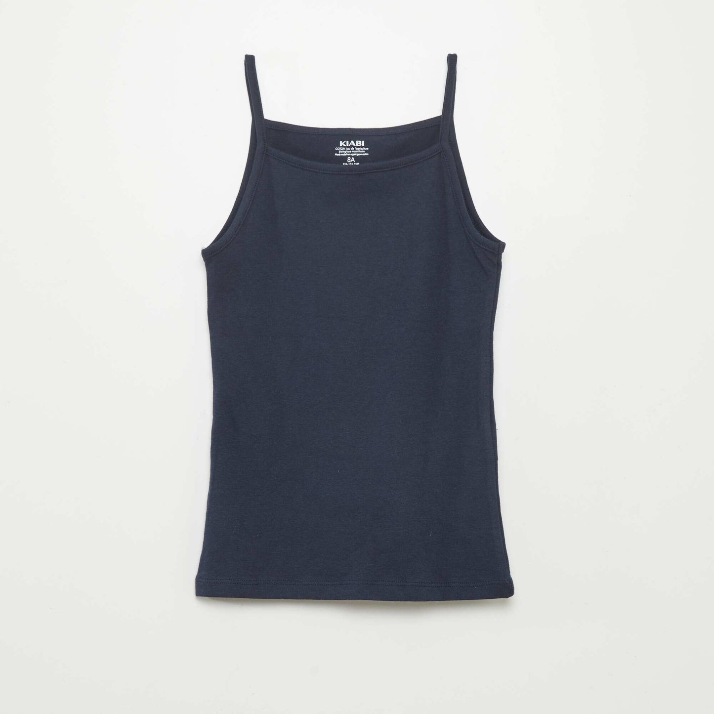 Pack of 2 plain vest tops BLUE