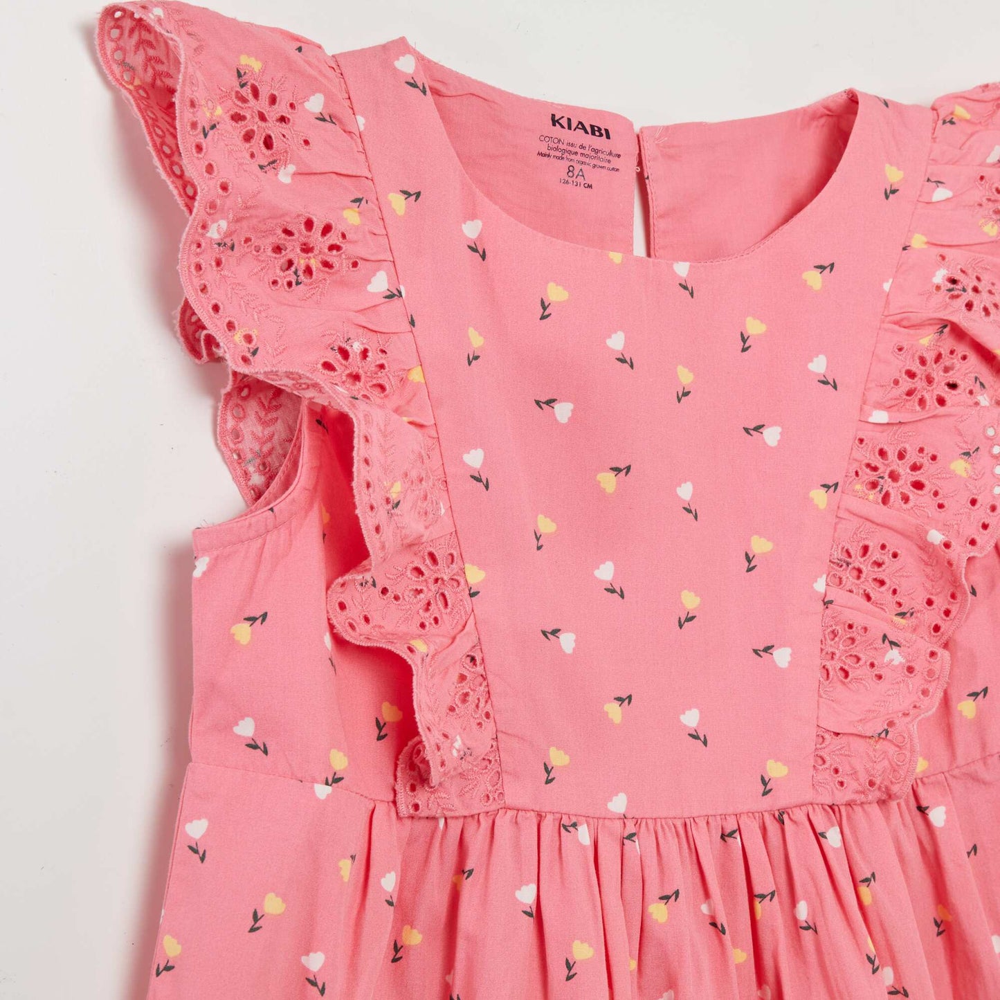 Flounced dress PINK