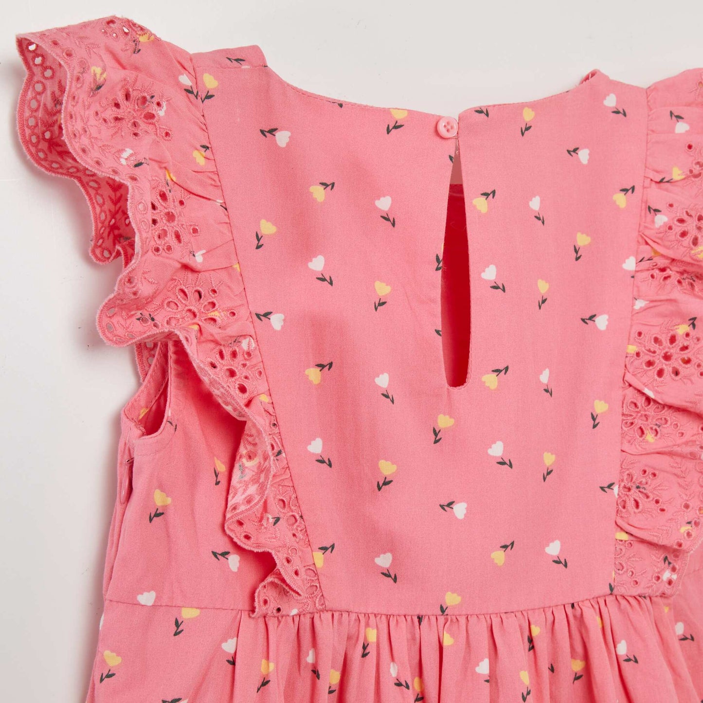 Flounced dress PINK