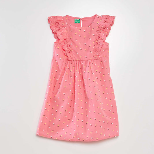 Flounced dress PINK