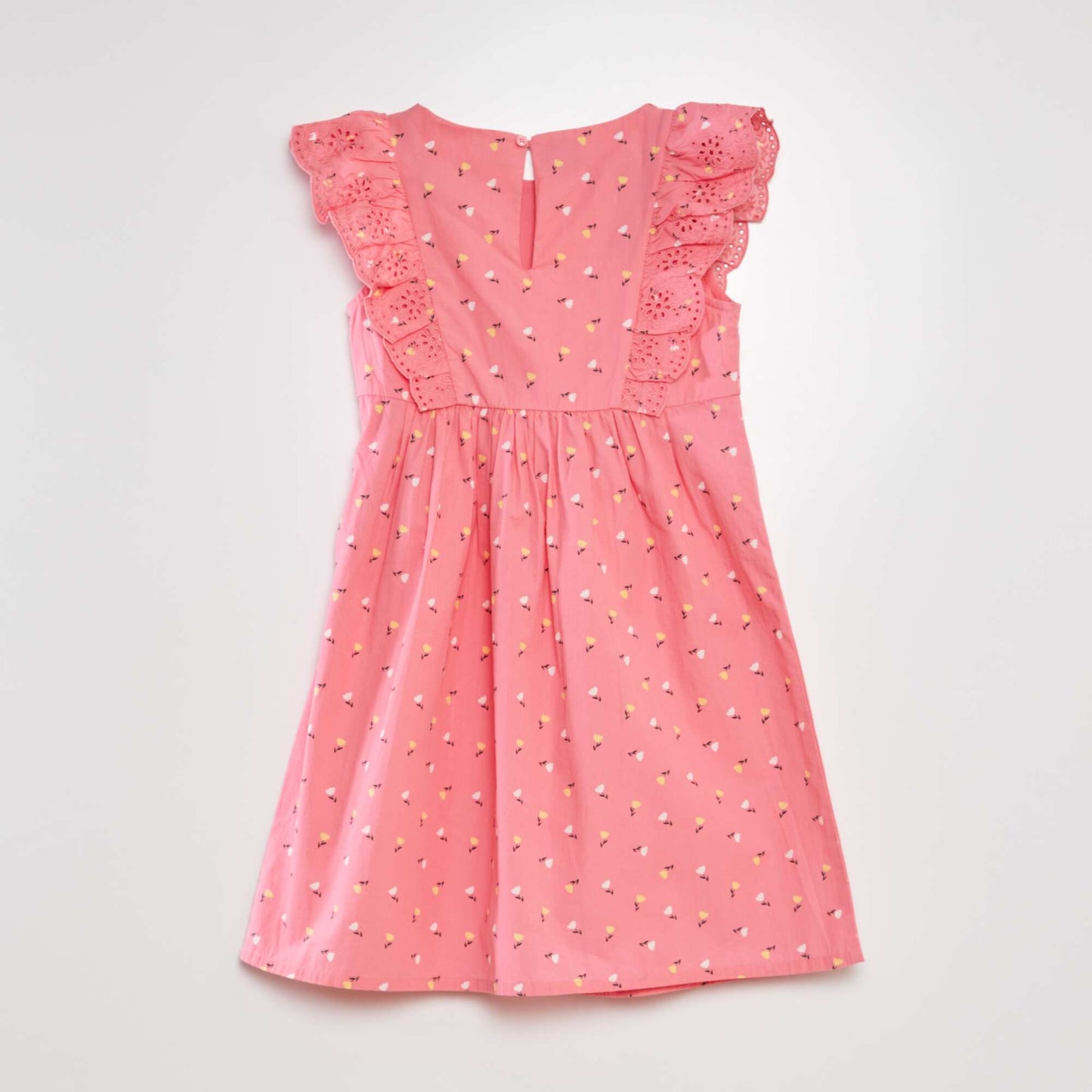 Flounced dress PINK