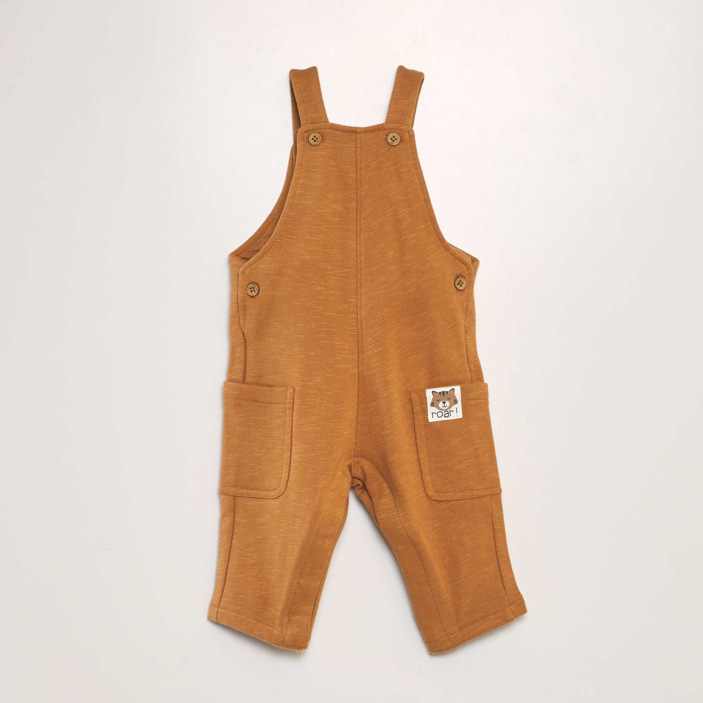 Sweatshirt fabric dungarees ORANGE