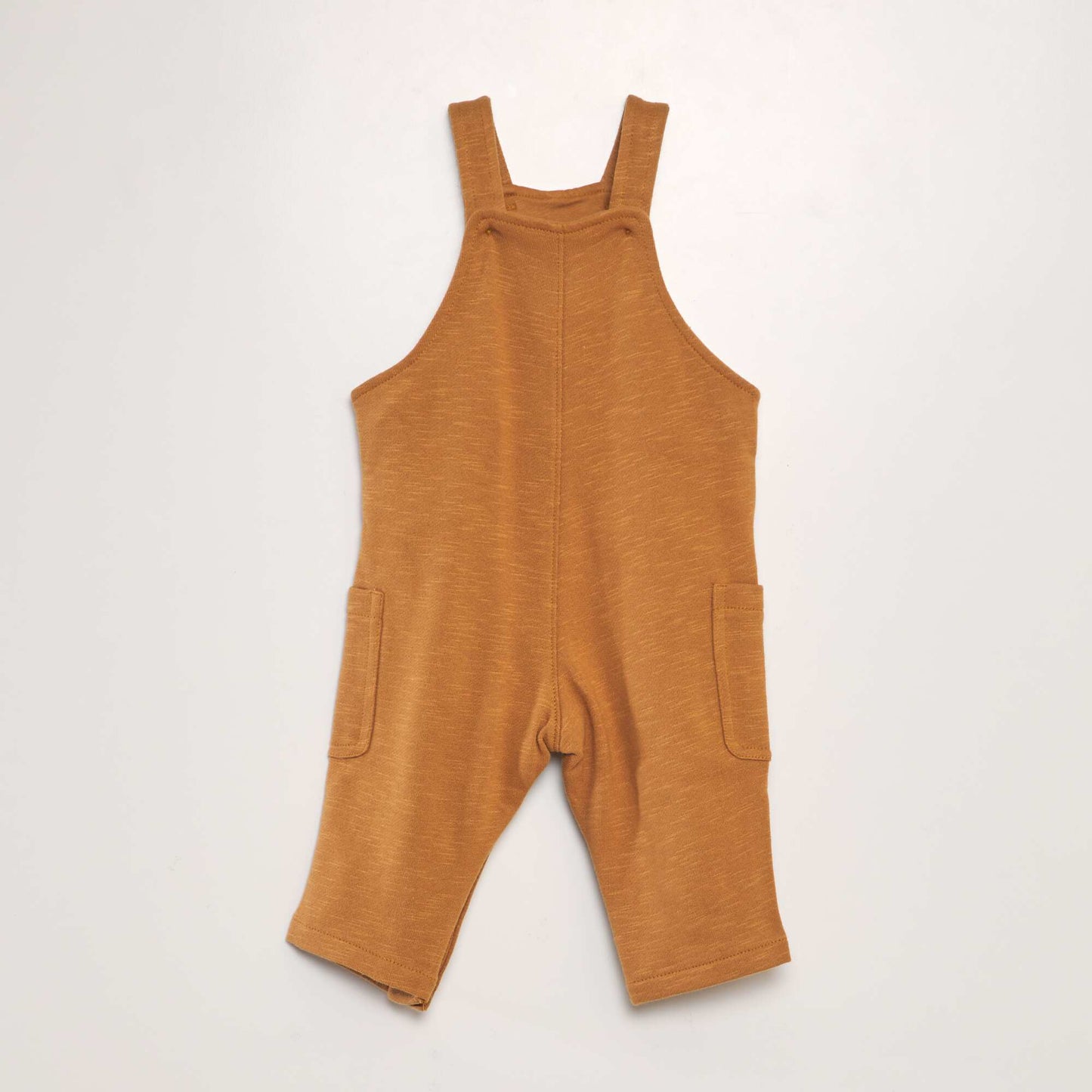 Sweatshirt fabric dungarees ORANGE