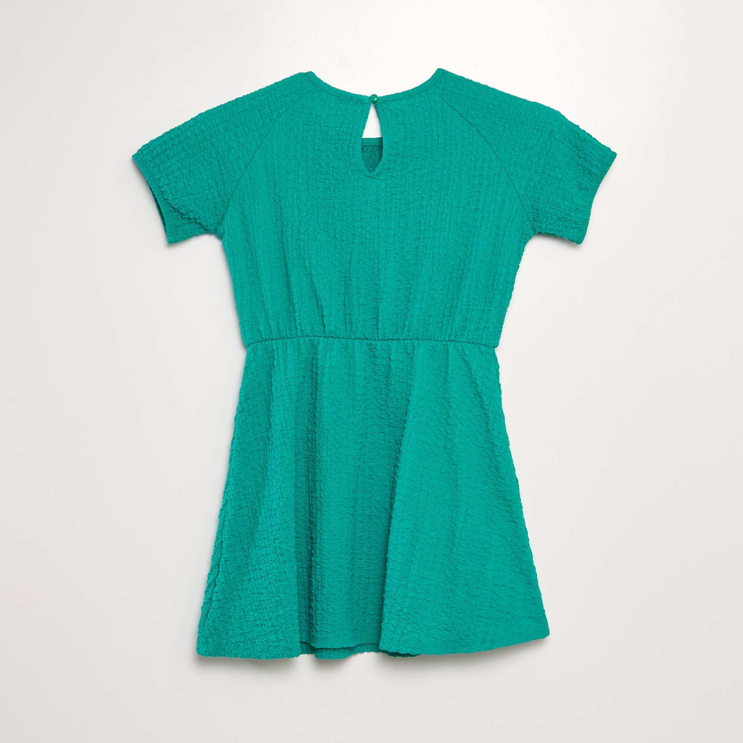 Waffle-knit dress GREEN