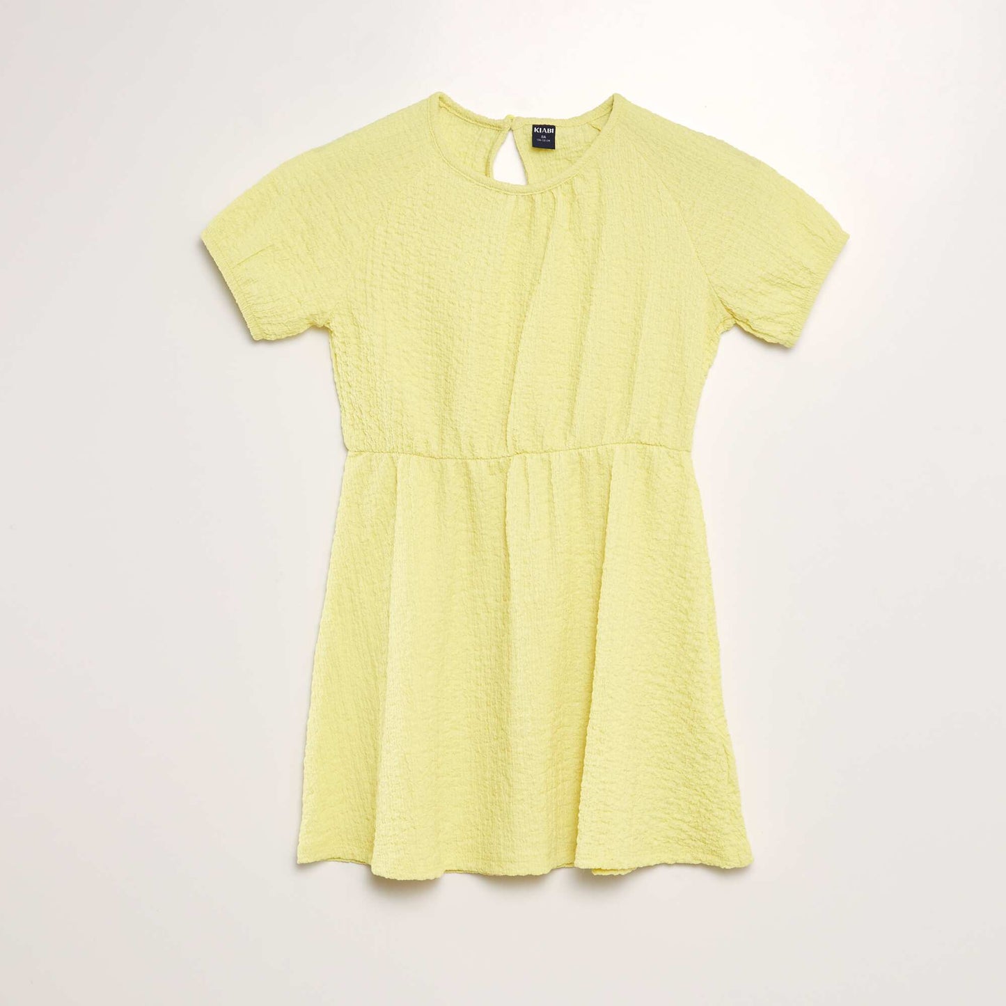 Waffle-knit dress YELLOW